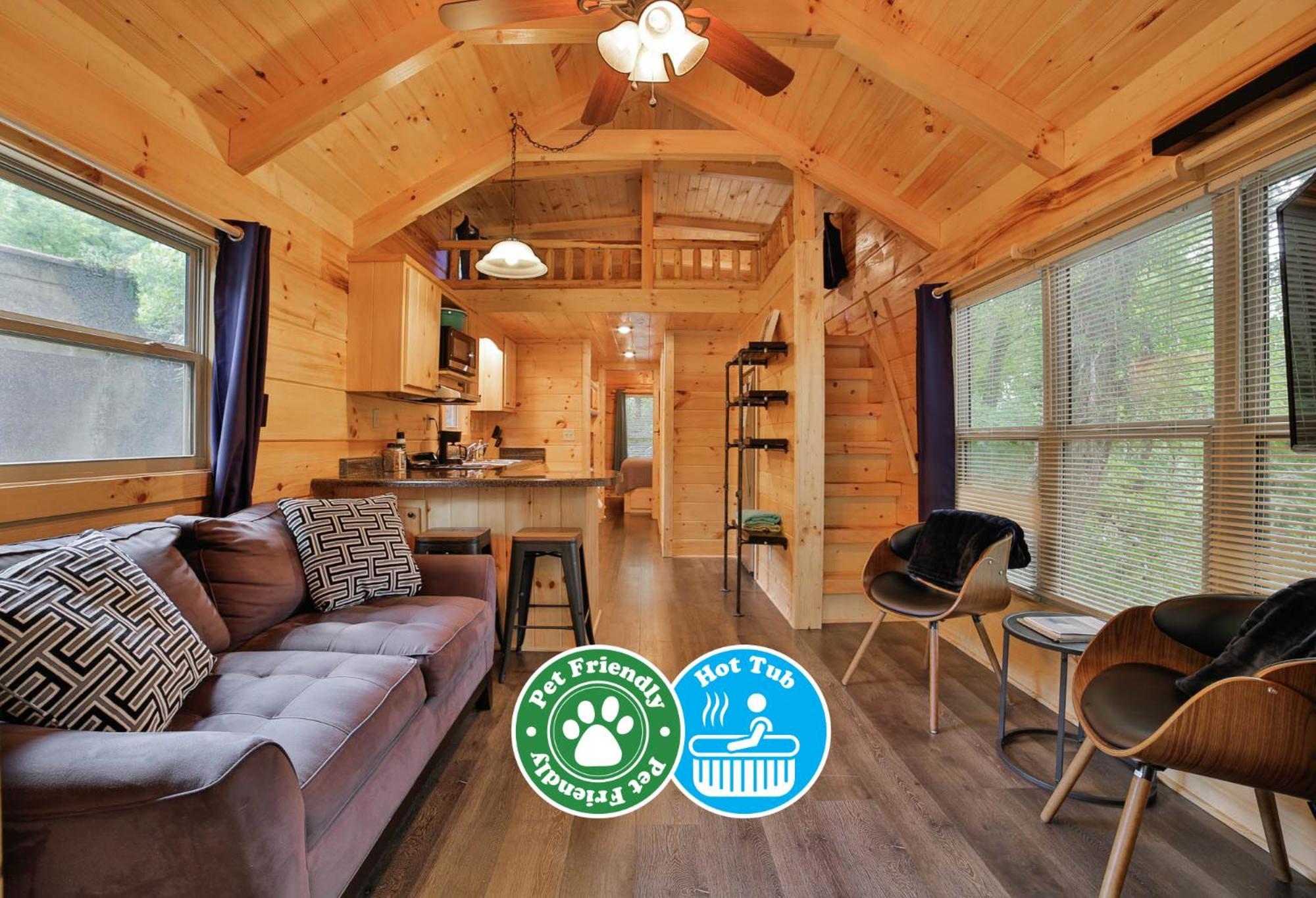 Thomas Cabin Forest Tiny Cabin With Hot Tub Chattanooga Zewnętrze zdjęcie